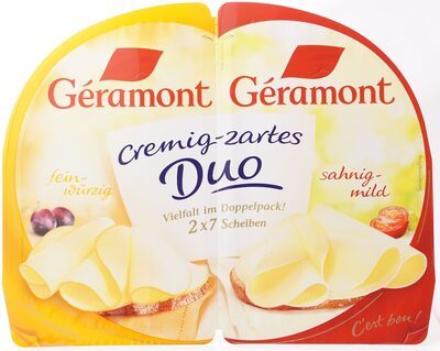 Geramont Scheiben Duo Natur/Würzig 60% Doppelrahmstufe 140g