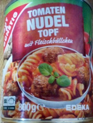 GUT&GÜNSTIG Tomaten-Nudeltopf mit Fleischbällchen 800g