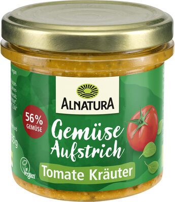 Bio Alnatura Aufstrich Gartengemüse Tomate Kräuter 135g