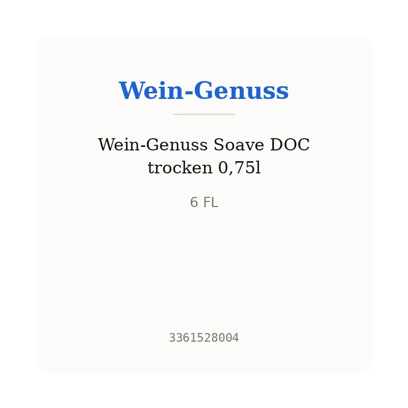 Wein-Genuss Soave DOC trocken 0,75l
