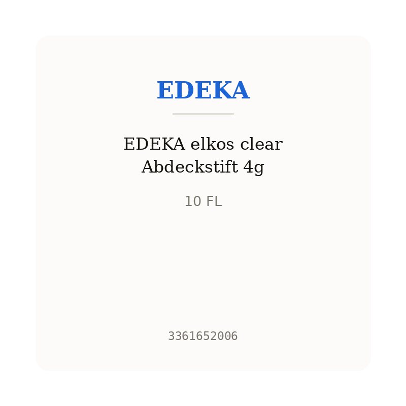 EDEKA elkos clear Abdeckstift 4g