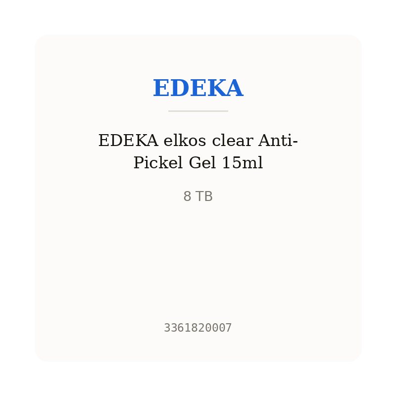 EDEKA elkos clear Anti-Pickel Gel 15ml