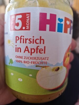 Bio Hipp Früchte Pfirsich in Apfel ab 5.Monat 190g