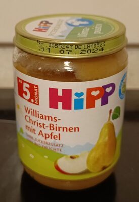 Bio Hipp Früchte Williams-Christ-Birnen mit Apfel ab 5.Monat 190g