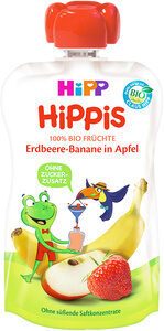 Bio Hipp Hippis Erdbeere-Banane in Apfel ab 1 Jahr 100g
