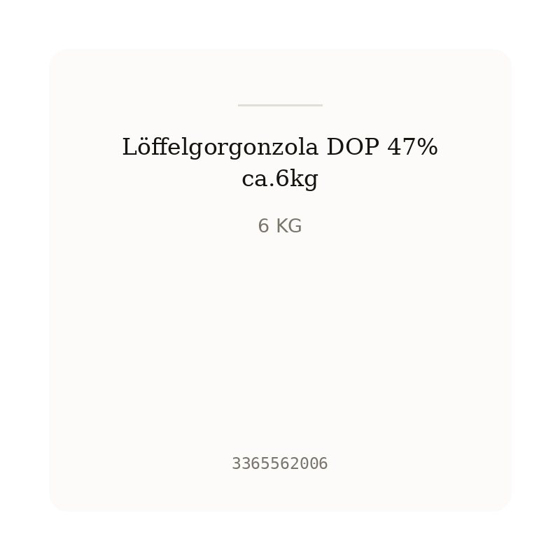 Löffelgorgonzola DOP 47% ca.6kg