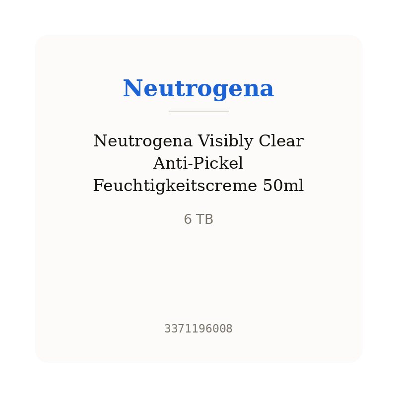 Neutrogena Visibly Clear Anti-Pickel Feuchtigkeitscreme 50ml