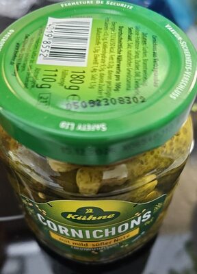 Kühne Cocktail Cornichons süß 180g