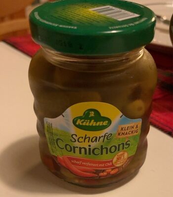 Kühne Cocktail Cornichons scharf 180g