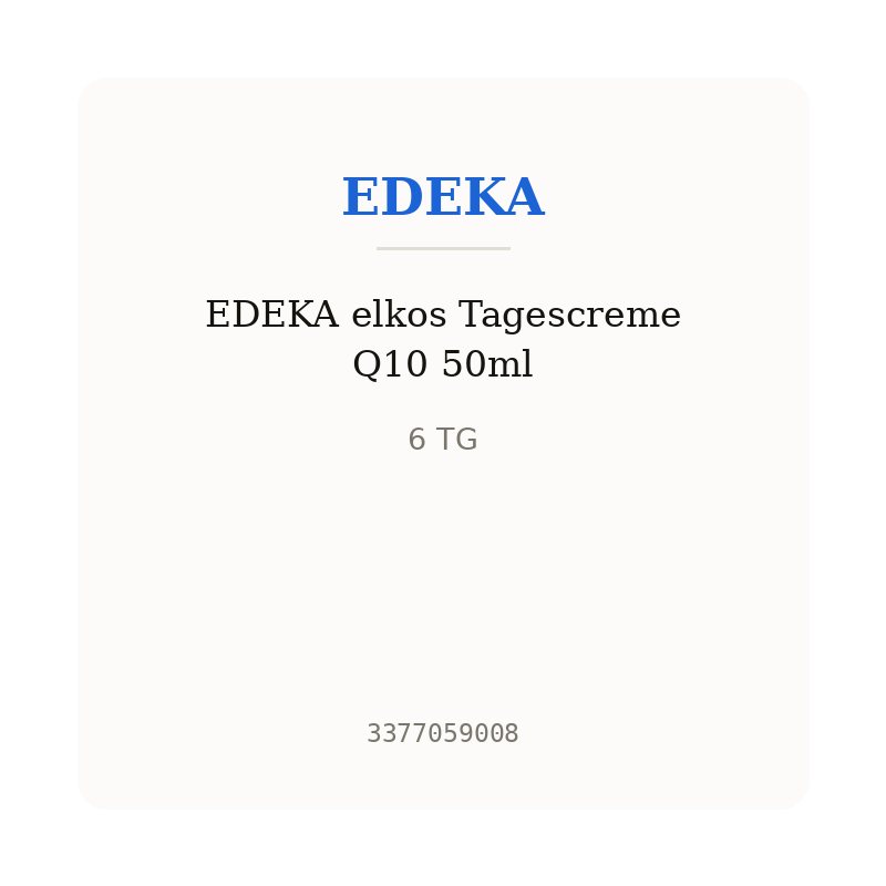 EDEKA elkos Tagescreme Q10 50ml