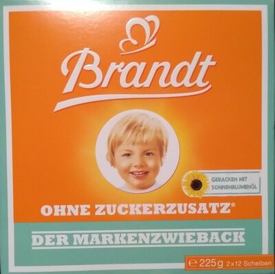 Brandt Markenzwieback ohne Zuckerzusatz 225g