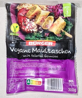 Bürger Maultaschen vegan 300g