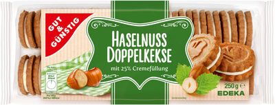 GUT&GÜNSTIG Doppelkeks Haselnuss 250g