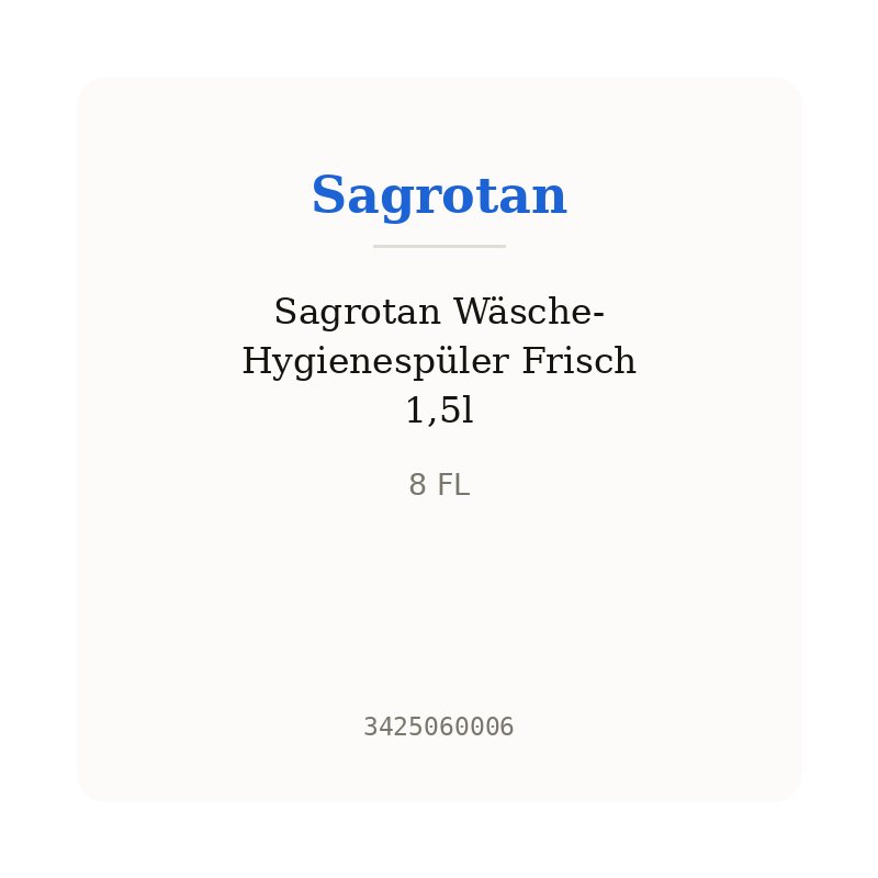 Sagrotan Wäsche-Hygienespüler Frisch 1,5l