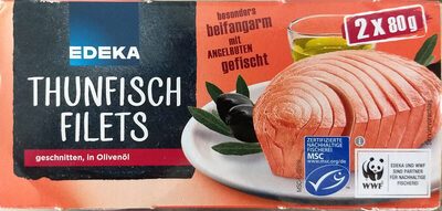 MSC EDEKA Herzstücke Thunfischfilets in Olivenöl 2x80g