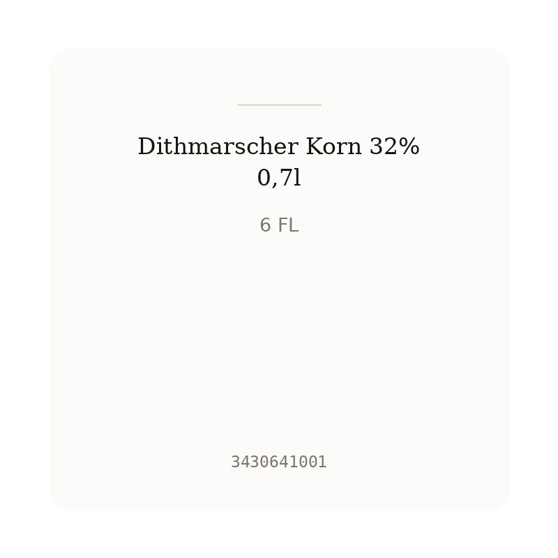 Dithmarscher Korn 32% 0,7l