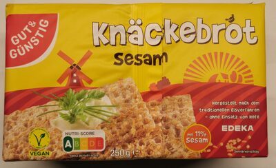 GUT&GÜNSTIG Knäckebrot Sesam 250g