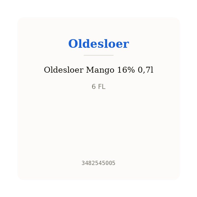 Oldesloer Mango 16% 0,7l