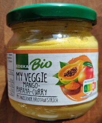 Bio EDEKA My Veggie Veganer Brotaufstrich Curry Mango Papaya 180g