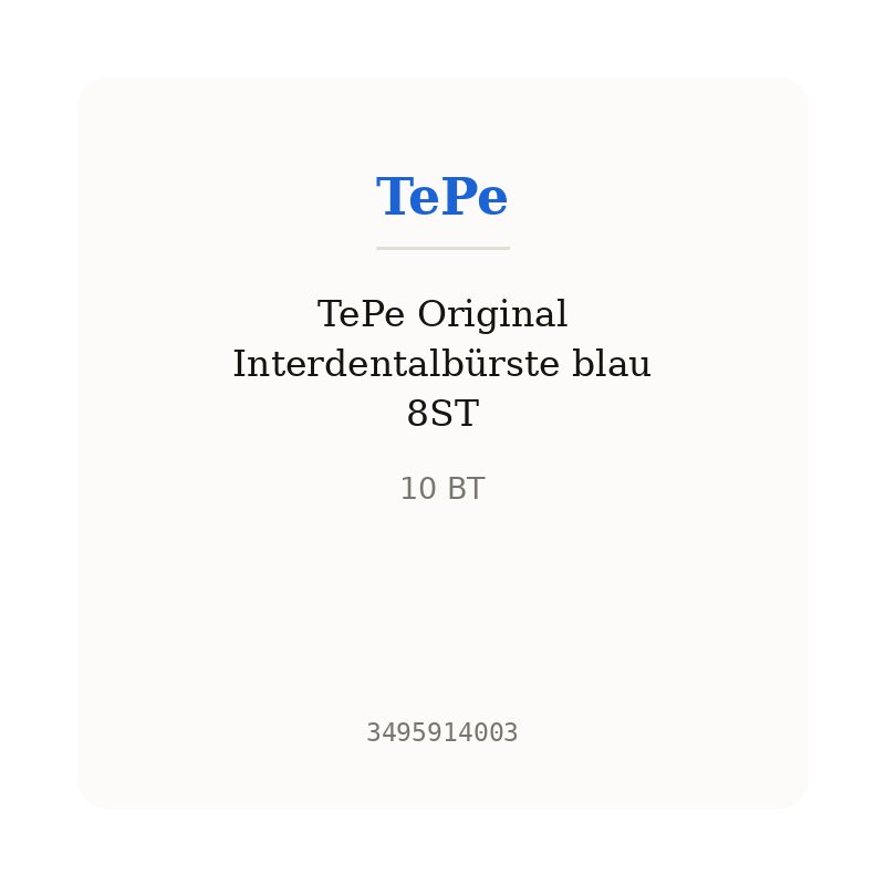 TePe Original Interdentalbürste blau 8ST