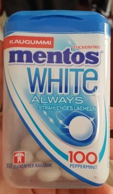 mentos Gum White Peppermint 100ST 106g