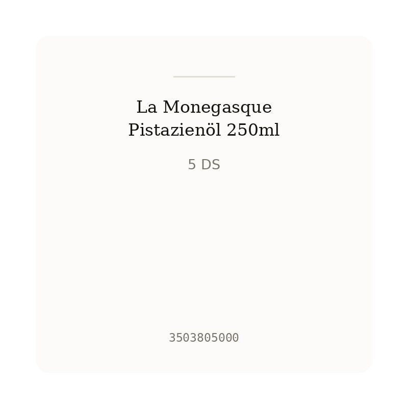 La Monegasque Pistazienöl 250ml