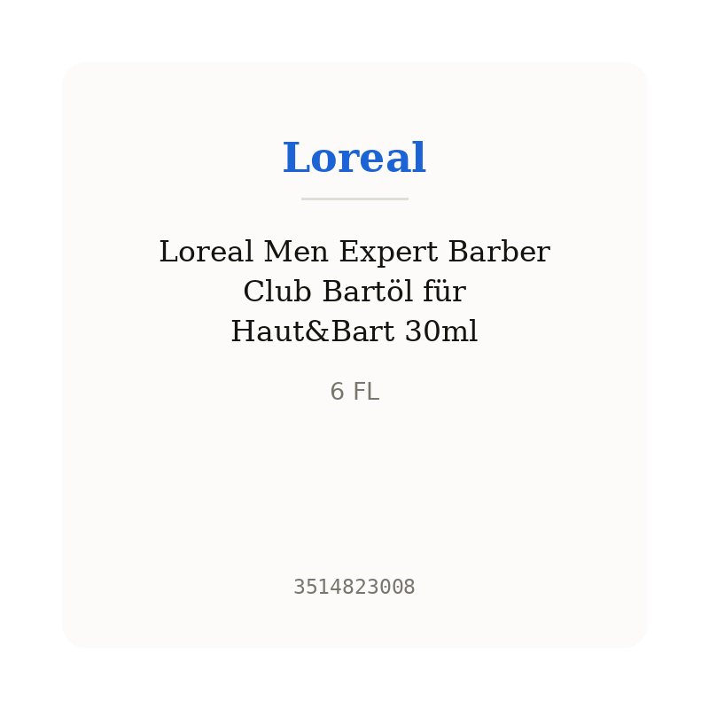Loreal Men Expert Barber Club Bartöl für Haut&Bart 30ml