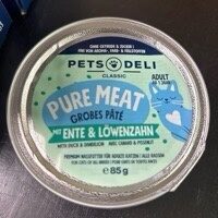 Pets Deli Pure Meat mit Ente und Löwenzahn und Leinöl 85g
