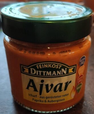 Feinkost Dittmann Ajvar geröstet rot scharf 182ml