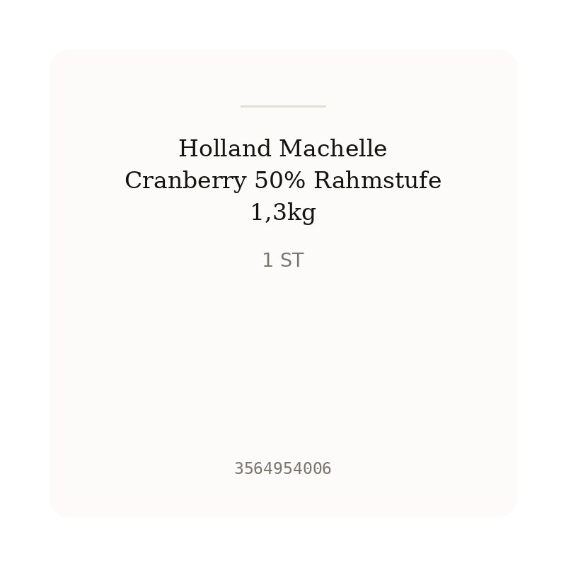 Holland Machelle Cranberry 50% Rahmstufe 1,3kg