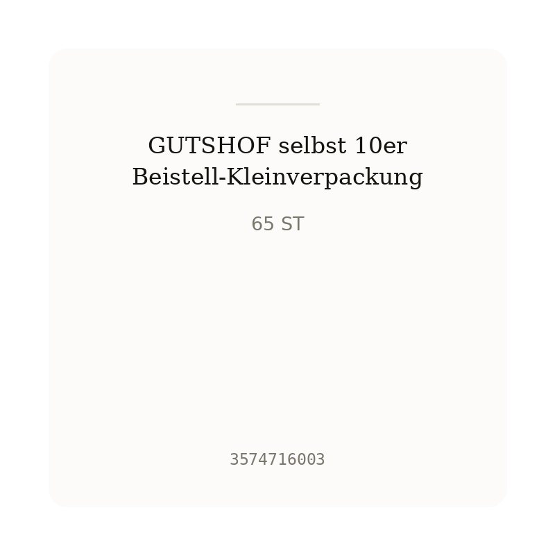 GUTSHOF selbst 10er Beistell-Kleinverpackung