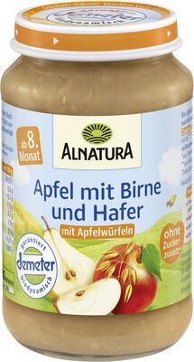 Demeter Alnatura Apfel mit Birne und Hafer 190g