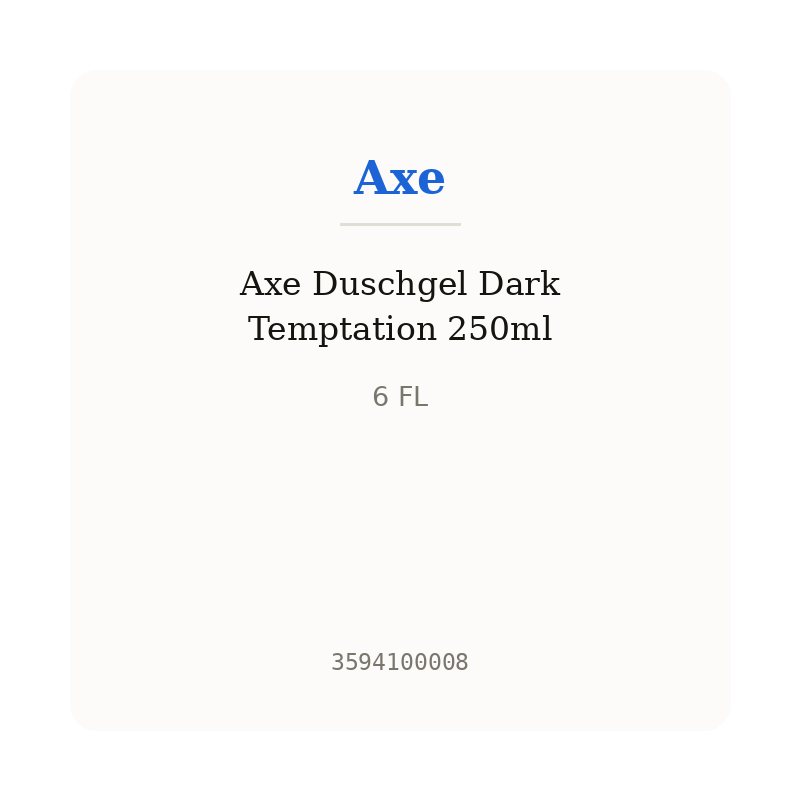 Axe Duschgel Dark Temptation 250ml