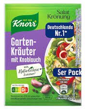 Knorr Salatkrönung trocken Gartenkräuter Knoblauch für 450ml 40g