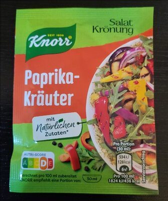 Knorr Salatkrönung trocken Paprika Kräuter für 450ml 45g