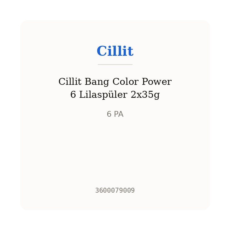 Cillit Bang Color Power 6 Lilaspüler 2x35g