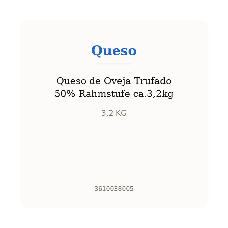 Queso de Oveja Trufado 50% Rahmstufe ca.3,2kg
