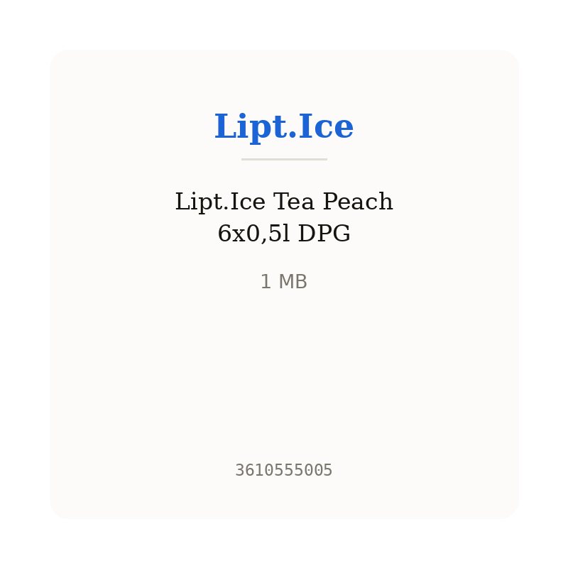 Lipt.Ice Tea Peach 6x0,5l DPG