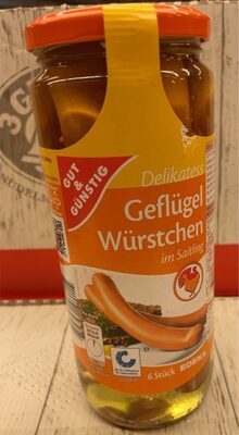 GUT&GÜNSTIG Geflügelfleischwürstchen im Saitling 530g VLOG QS ITW