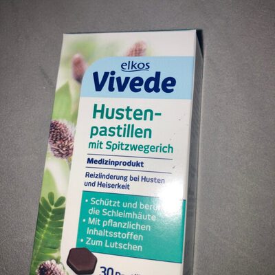 EDEKA elkos VIVEDE Hustenpastillen mit Spitzwegerich 30ST