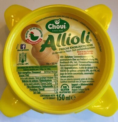 Chovi Allioli Knoblauch Dip 150ml