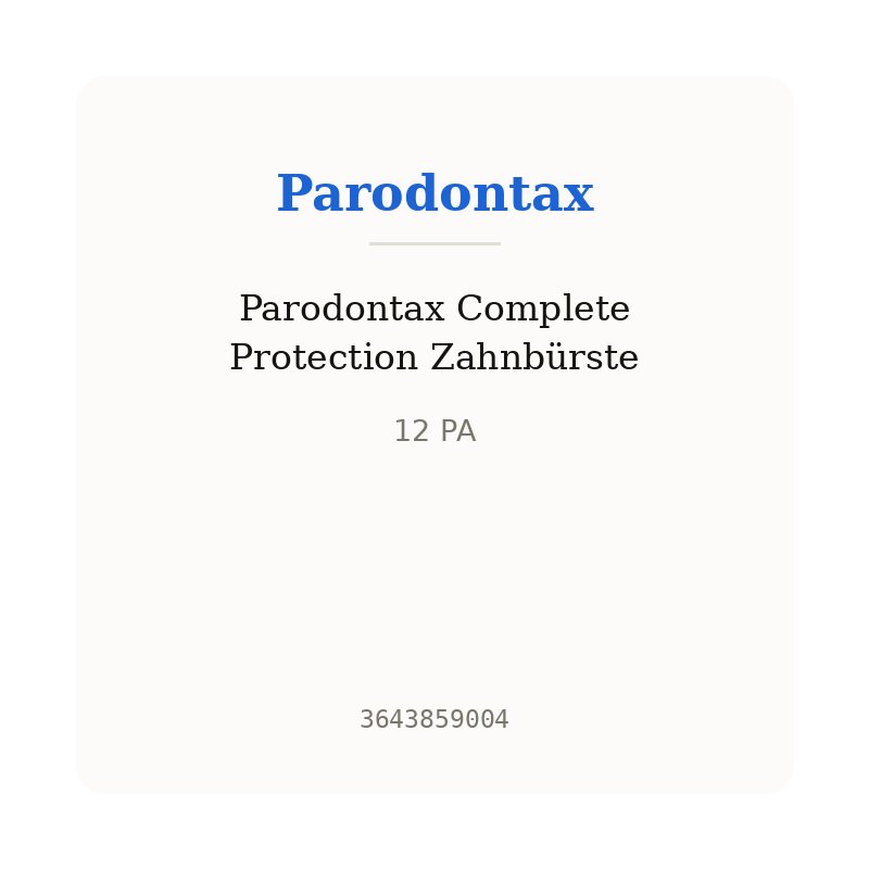 Parodontax Complete Protection Zahnbürste