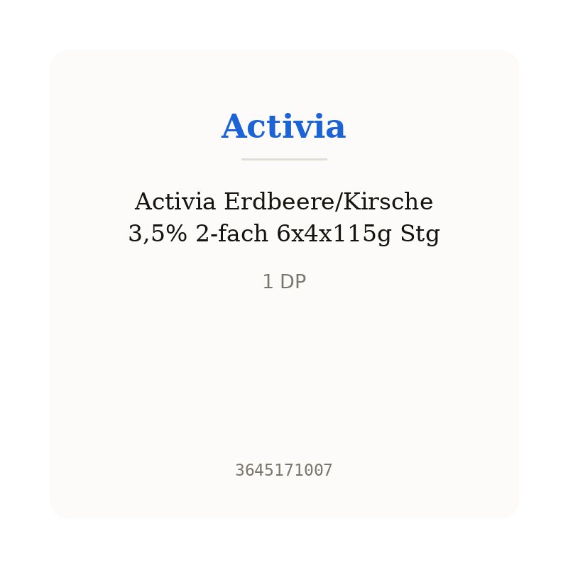 Activia Erdbeere/Kirsche 3,5% 2-fach 6x4x115g Stg