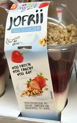 Kühlmann Frühstücksbecher Joghurt-Erdbeer Grütze 285g