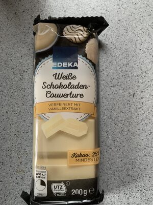 EDEKA Herzstücke Kuvertüre Weiß 200g
