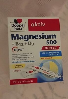 DH Magnesium 500+B12+D3 20Portionen 32g