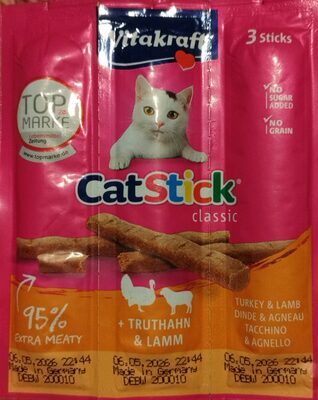 Vitakraft Cat-Stick Mini Truthahn/Lamm 3x6g
