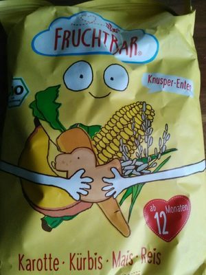 Bio Fruchtbar Knusper-Enten mit Karotte, Kürbis, Mais & Reis ab 12 Monaten 30g