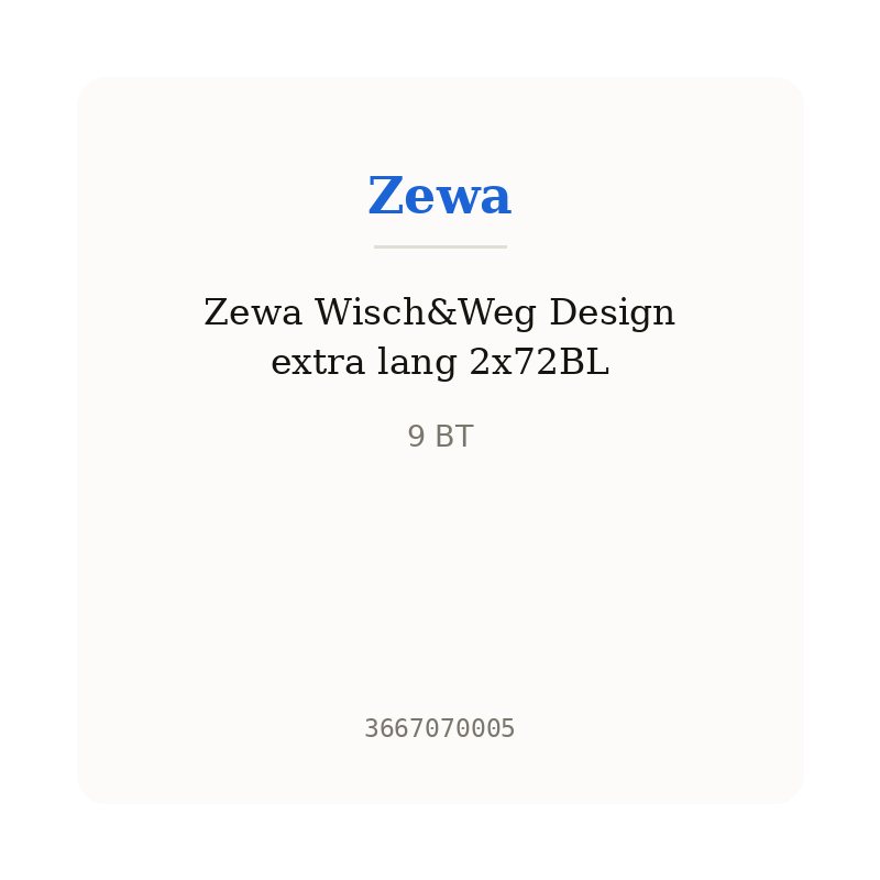 Zewa Wisch&Weg Design extra lang 2x72BL