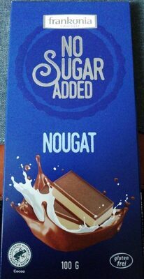 Frankonia No Sugar Added Nougat Schokolade 100g